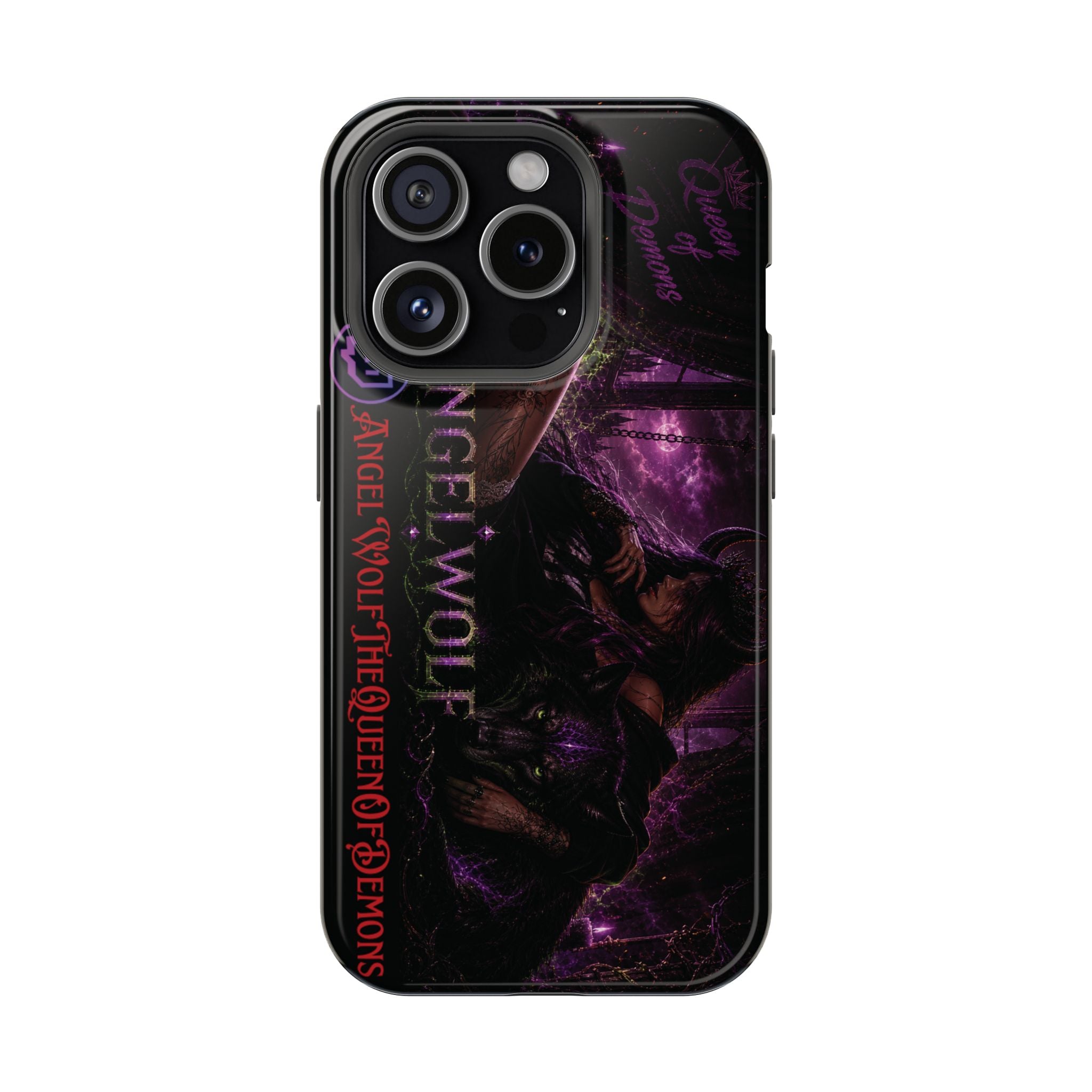 Phone Case — Dark Fantasy 'Angel Wolf' Magnetic Impact-Resistant Cover