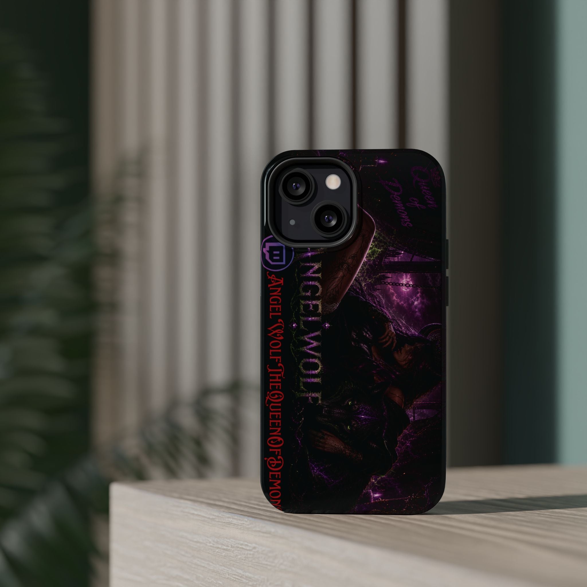 Phone Case — Dark Fantasy 'Angel Wolf' Magnetic Impact-Resistant Cover