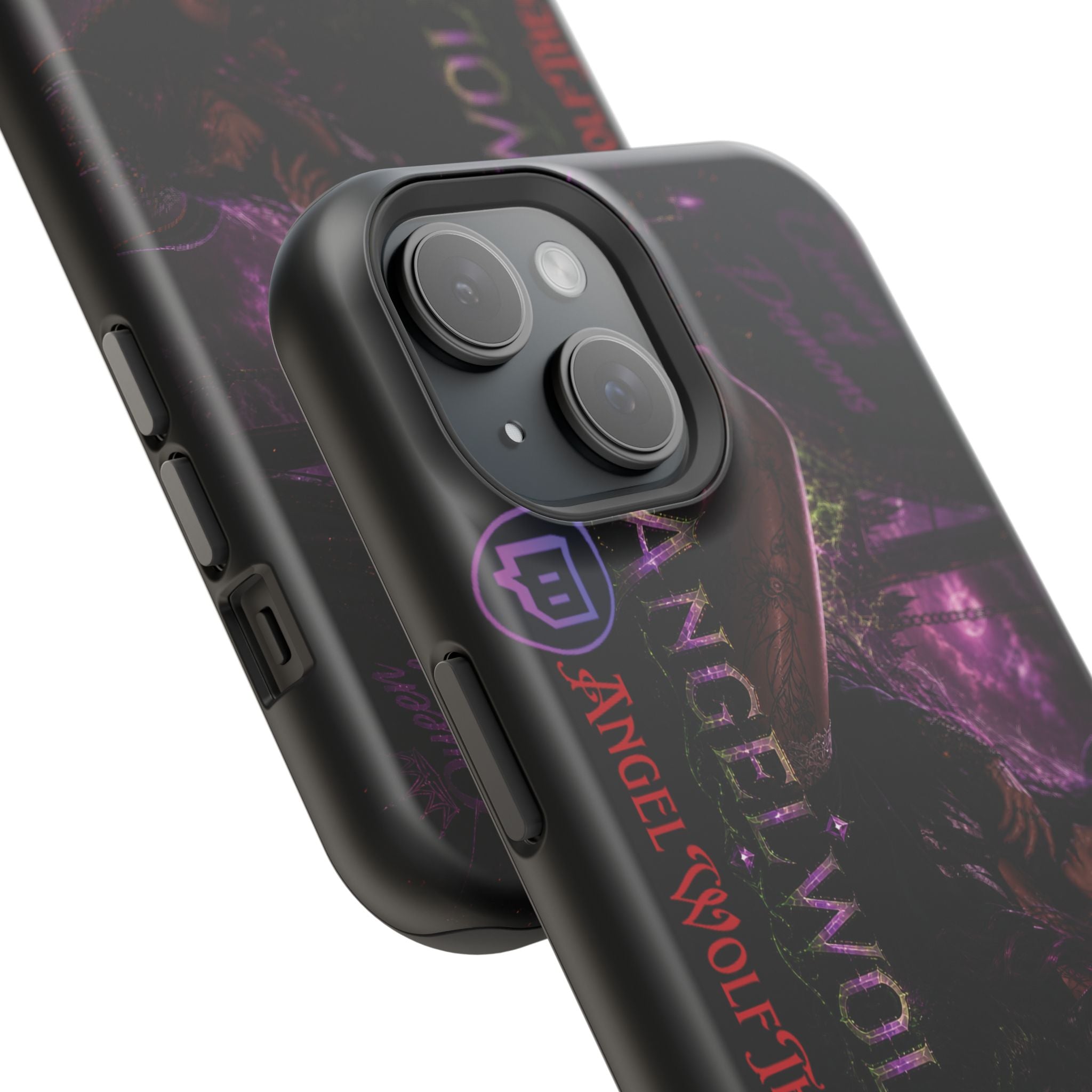 Phone Case — Dark Fantasy 'Angel Wolf' Magnetic Impact-Resistant Cover