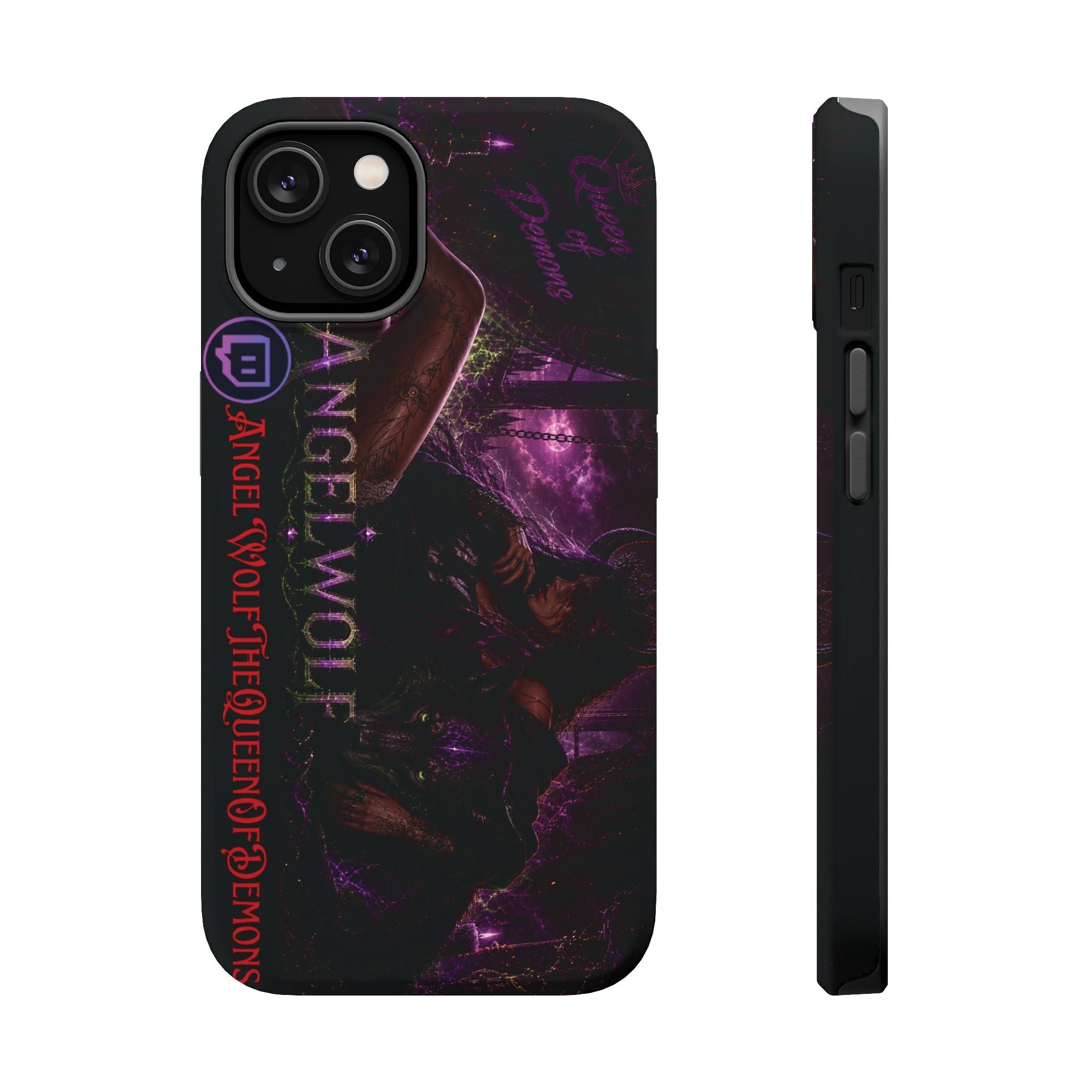 Phone Case — Dark Fantasy 'Angel Wolf' Magnetic Impact-Resistant Cover