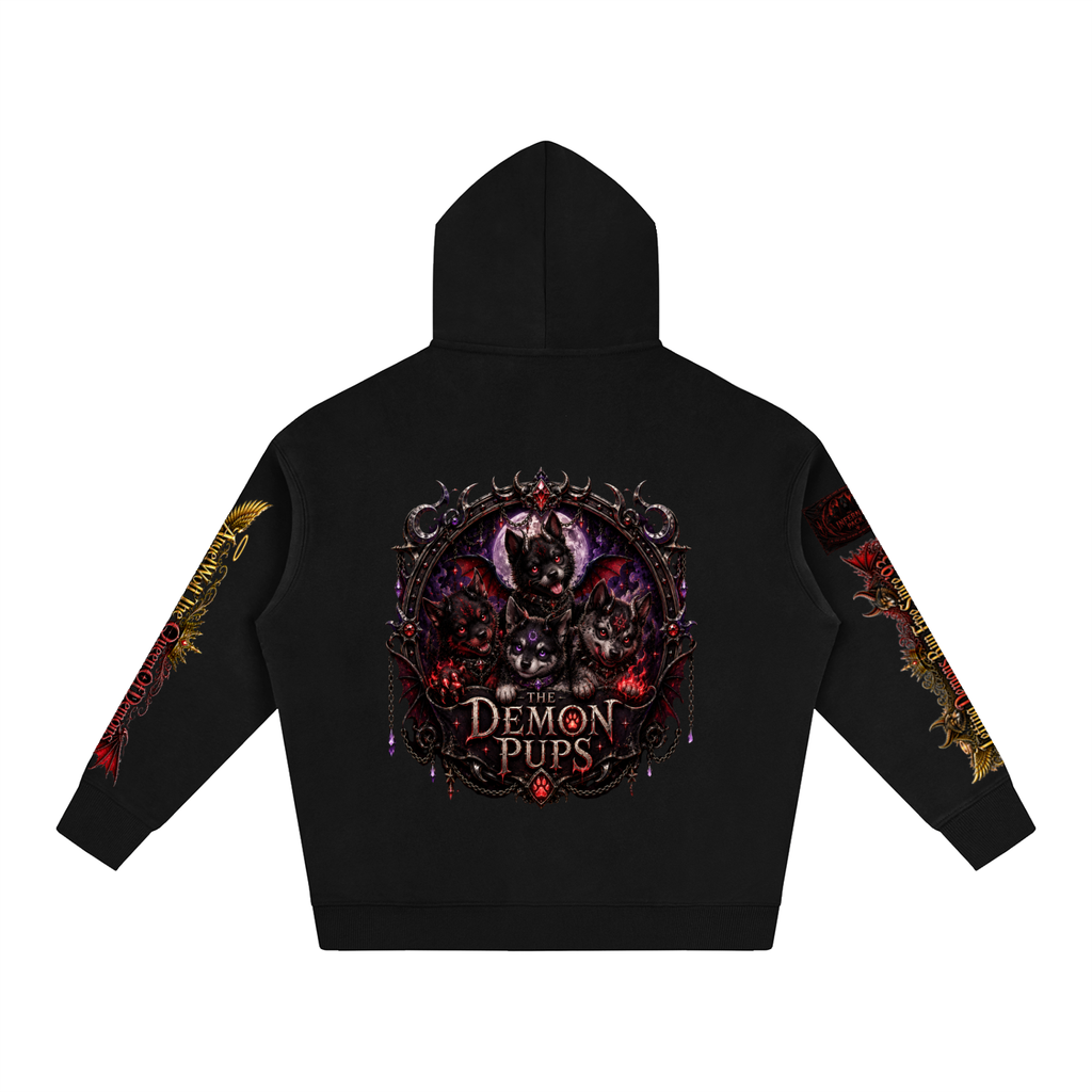 Oversize Demon Pup Ver. 2 - The Infernal Pack Fleeced Hoodie