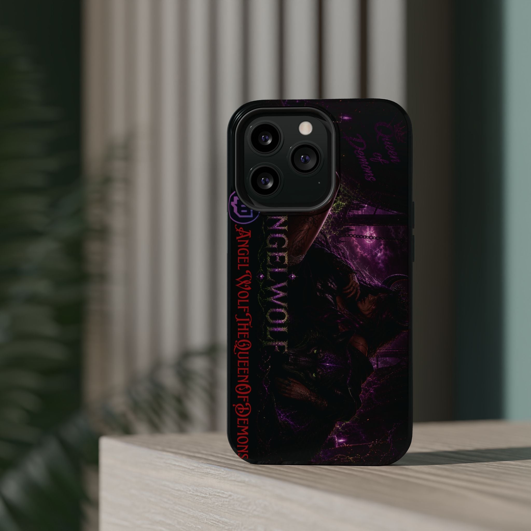 Phone Case — Dark Fantasy 'Angel Wolf' Magnetic Impact-Resistant Cover