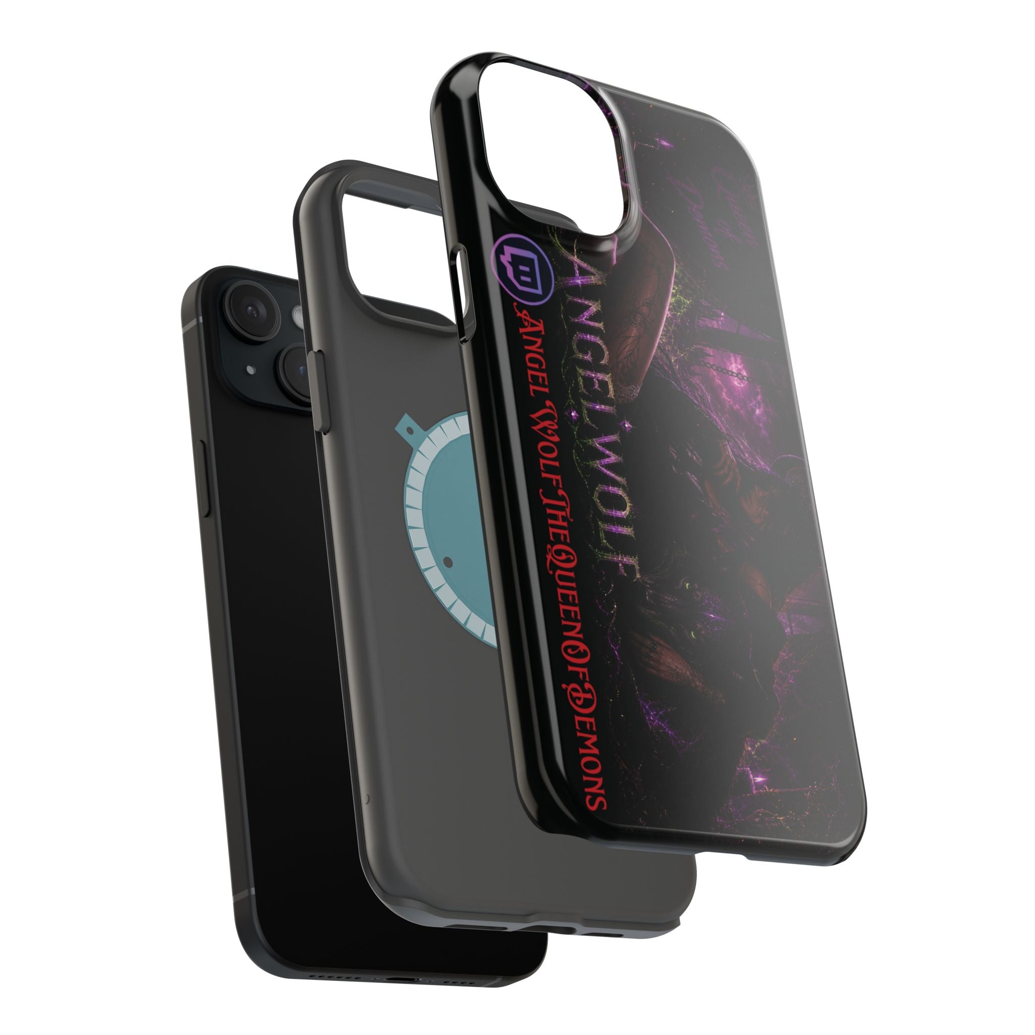 Phone Case — Dark Fantasy 'Angel Wolf' Magnetic Impact-Resistant Cover