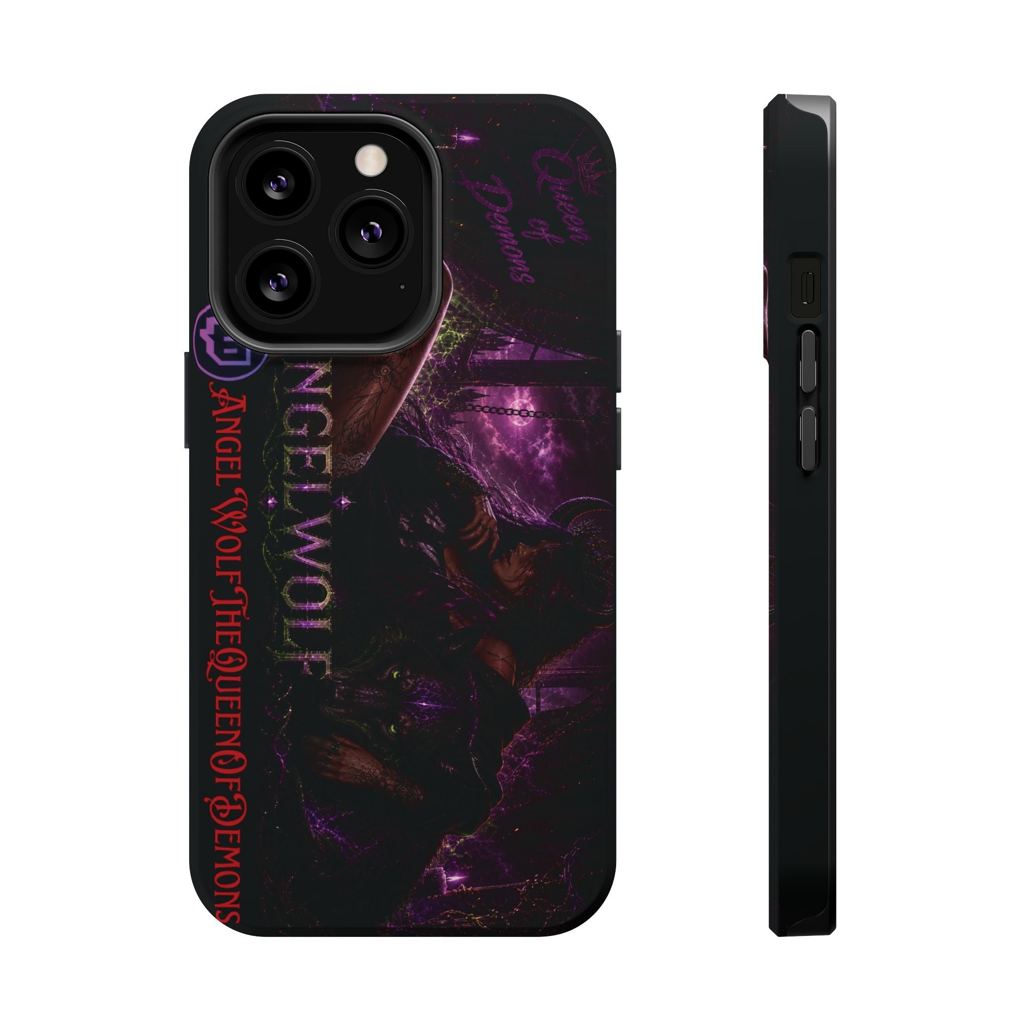 Phone Case — Dark Fantasy 'Angel Wolf' Magnetic Impact-Resistant Cover