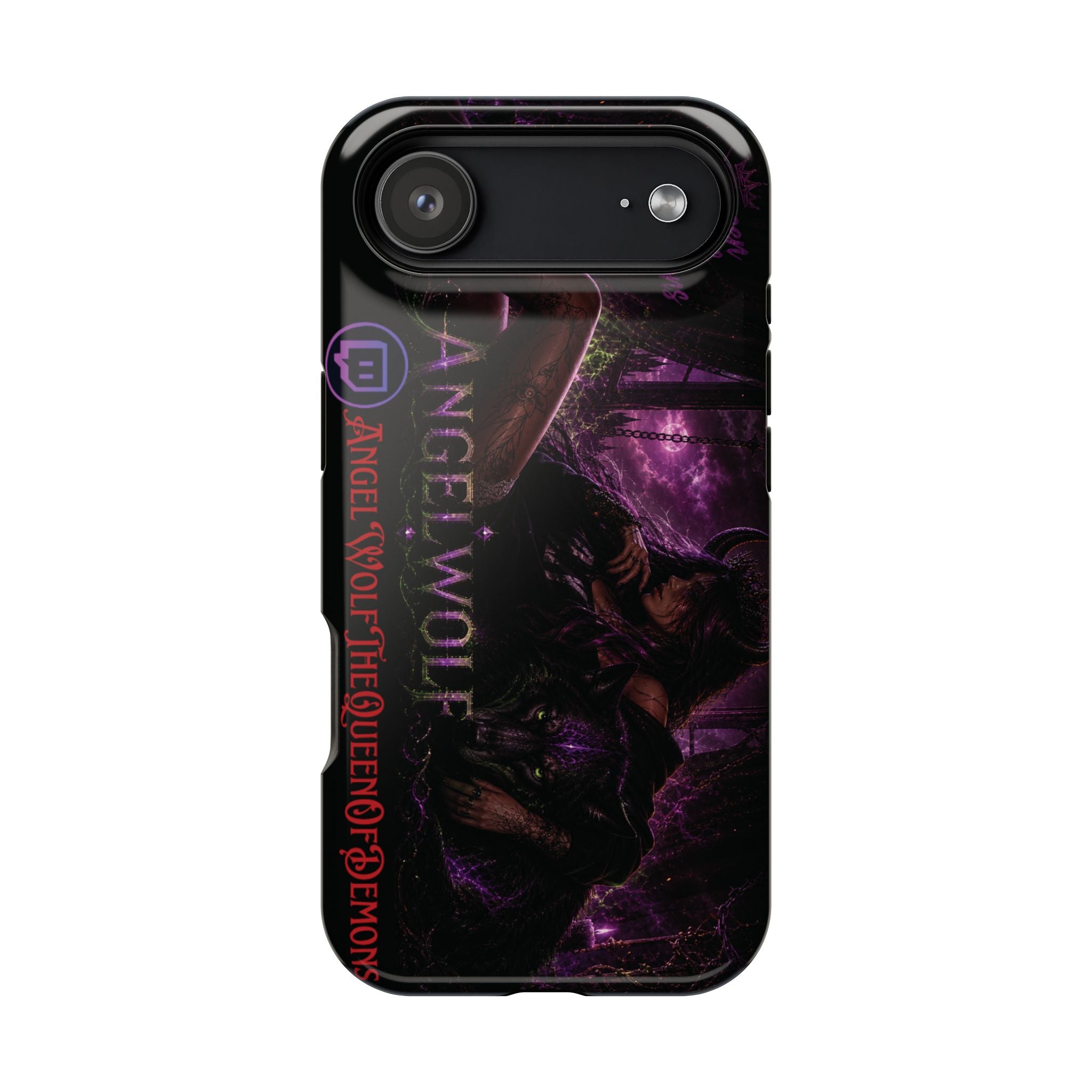 Phone Case — Dark Fantasy 'Angel Wolf' Magnetic Impact-Resistant Cover
