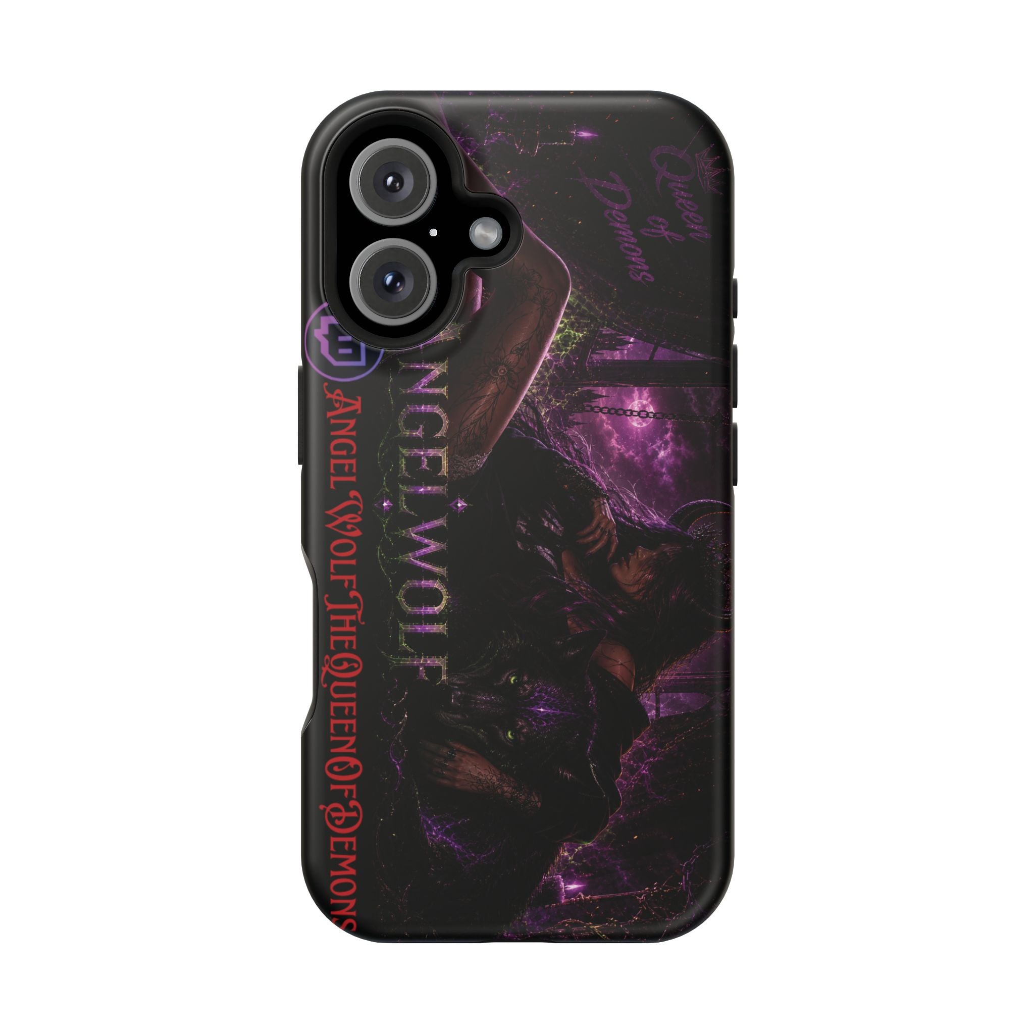 Phone Case — Dark Fantasy 'Angel Wolf' Magnetic Impact-Resistant Cover