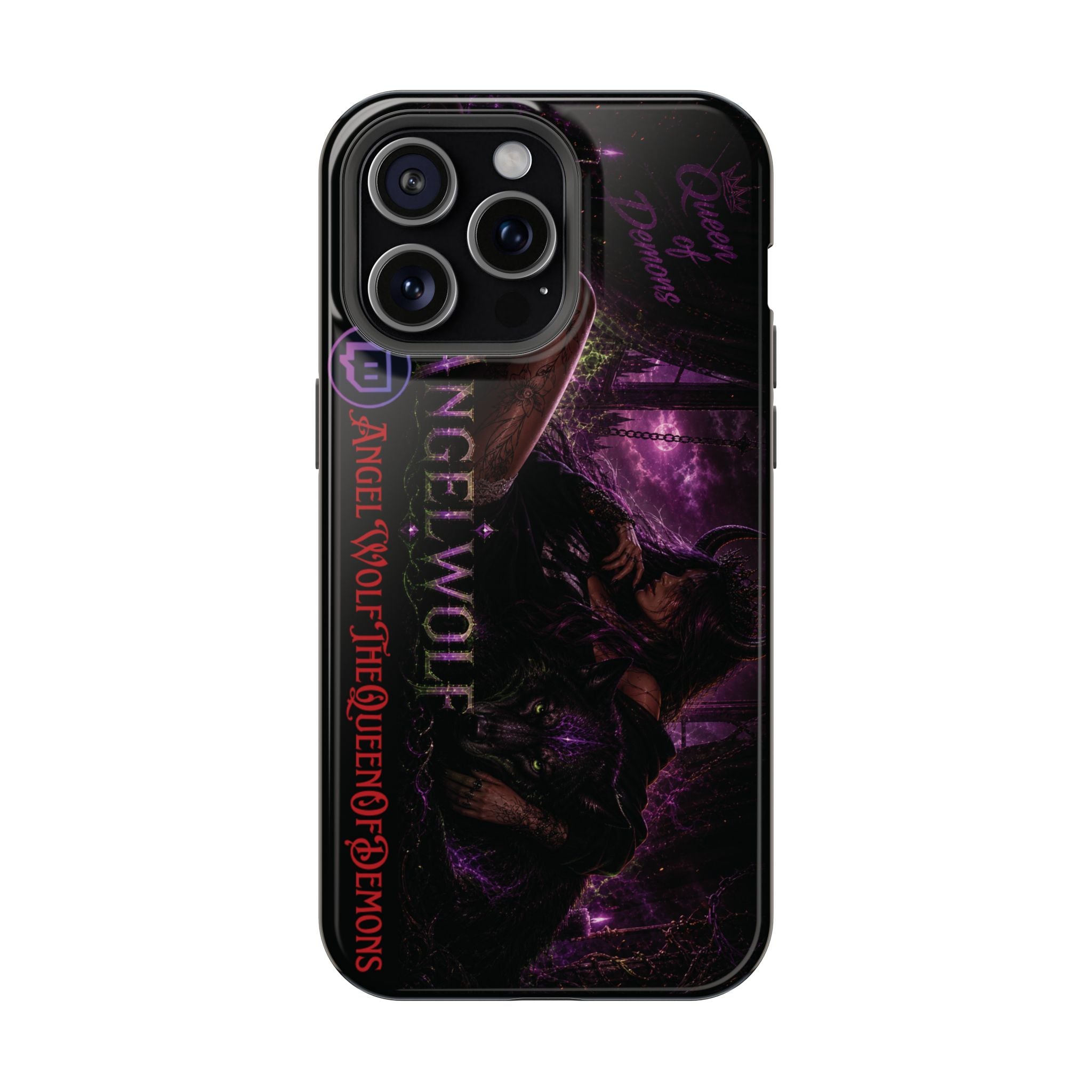 Phone Case — Dark Fantasy 'Angel Wolf' Magnetic Impact-Resistant Cover
