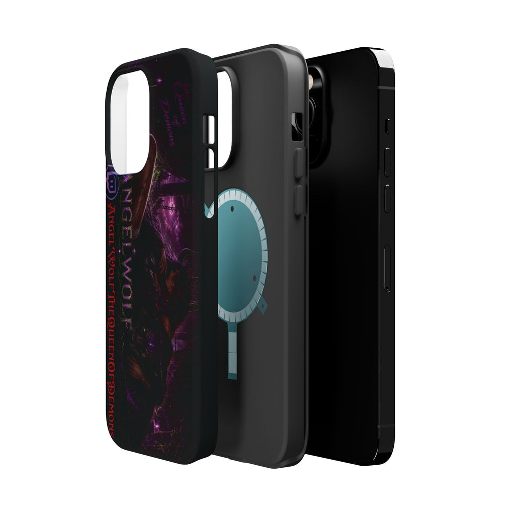 Phone Case — Dark Fantasy 'Angel Wolf' Magnetic Impact-Resistant Cover
