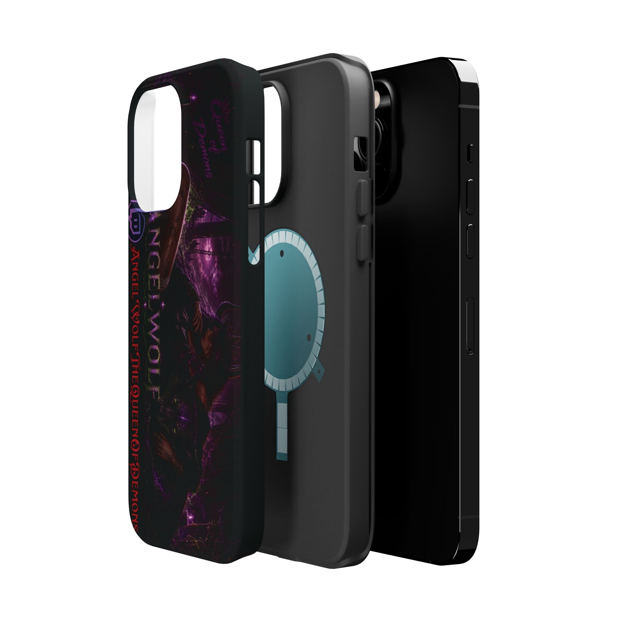 Phone Case — Dark Fantasy 'Angel Wolf' Magnetic Impact-Resistant Cover