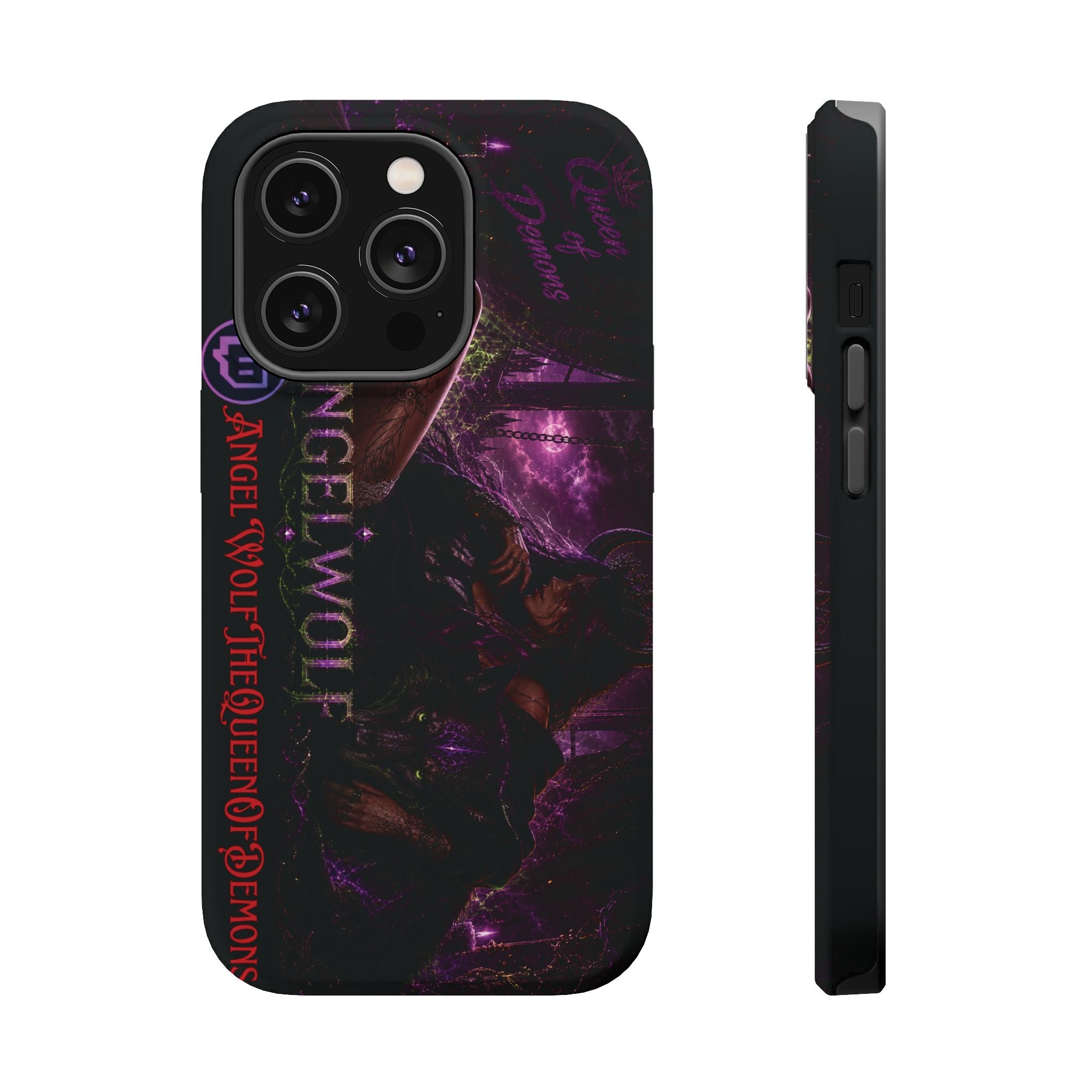 Phone Case — Dark Fantasy 'Angel Wolf' Magnetic Impact-Resistant Cover