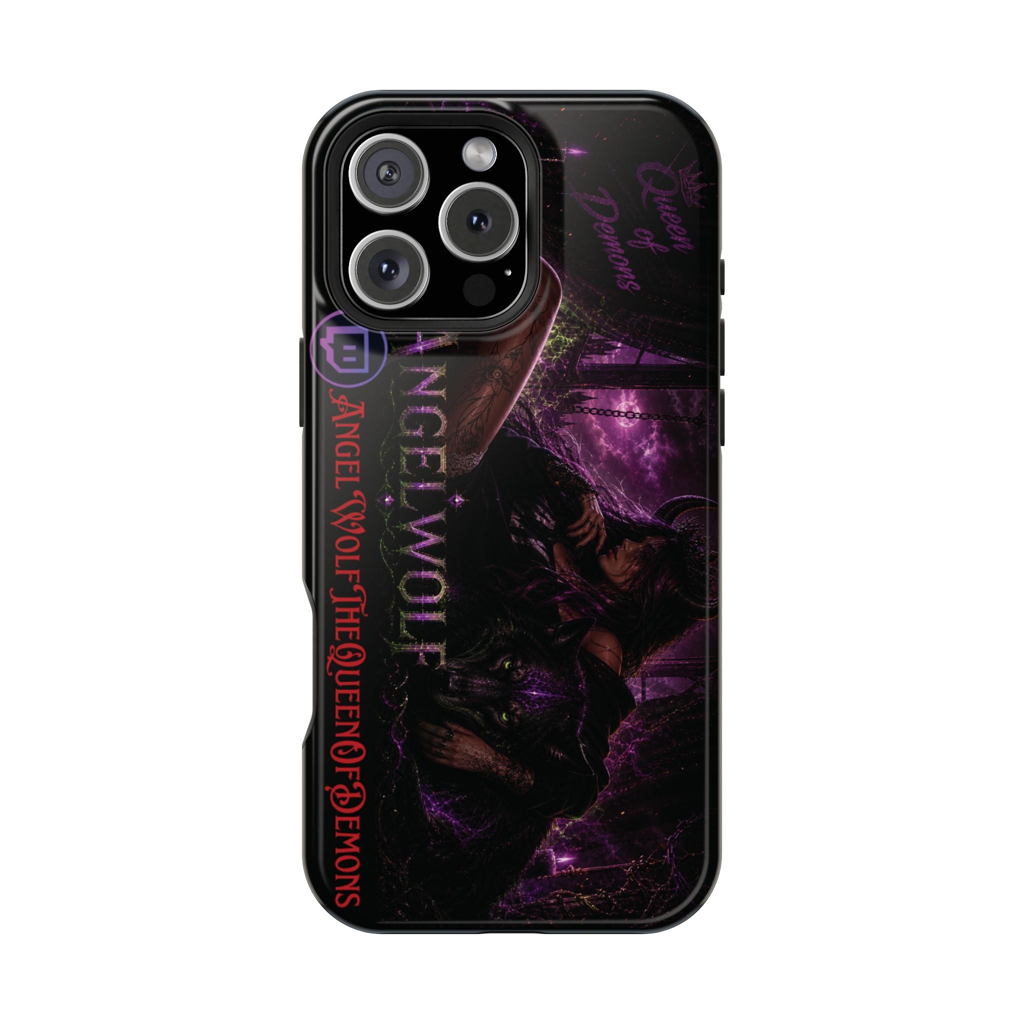 Phone Case — Dark Fantasy 'Angel Wolf' Magnetic Impact-Resistant Cover