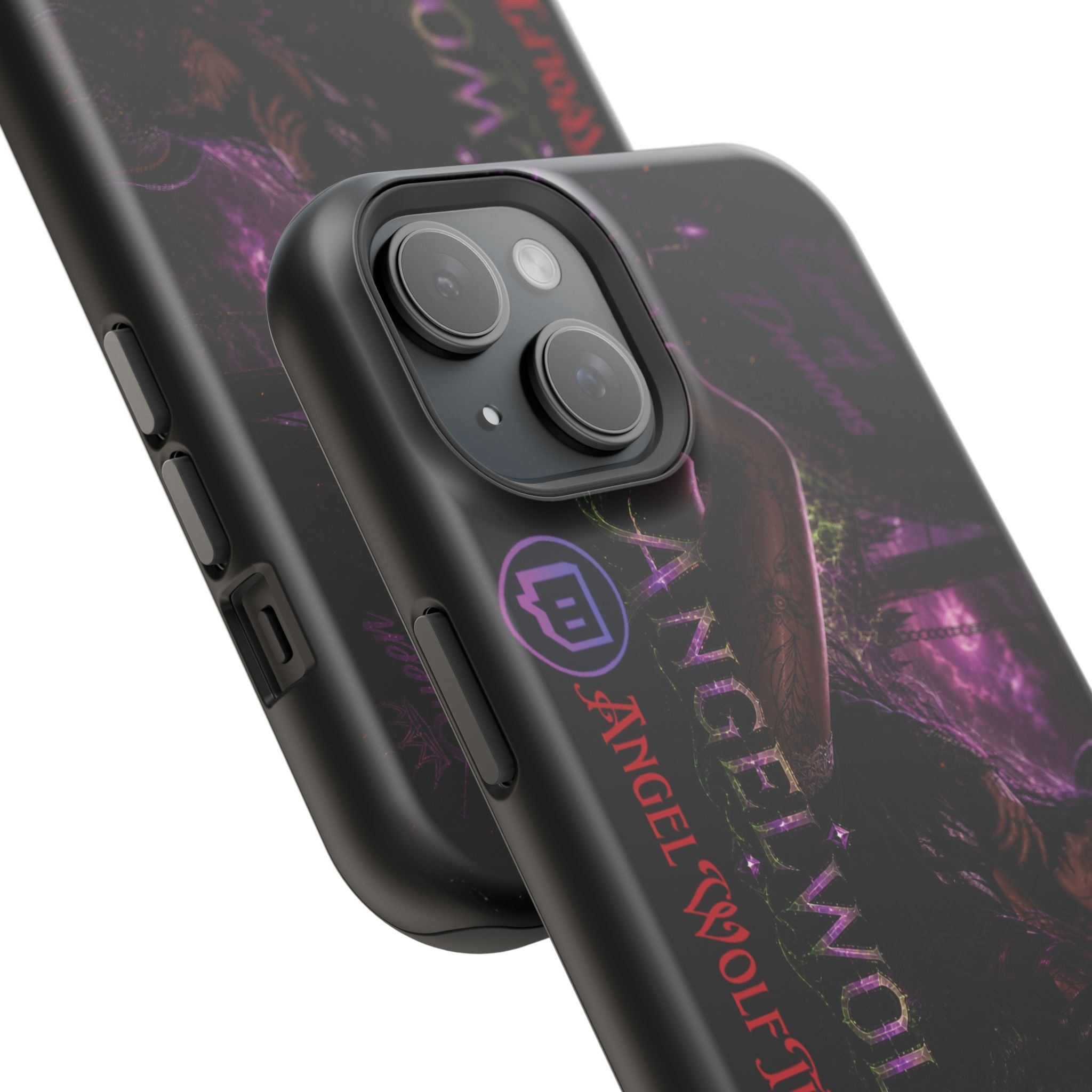 Phone Case — Dark Fantasy 'Angel Wolf' Magnetic Impact-Resistant Cover