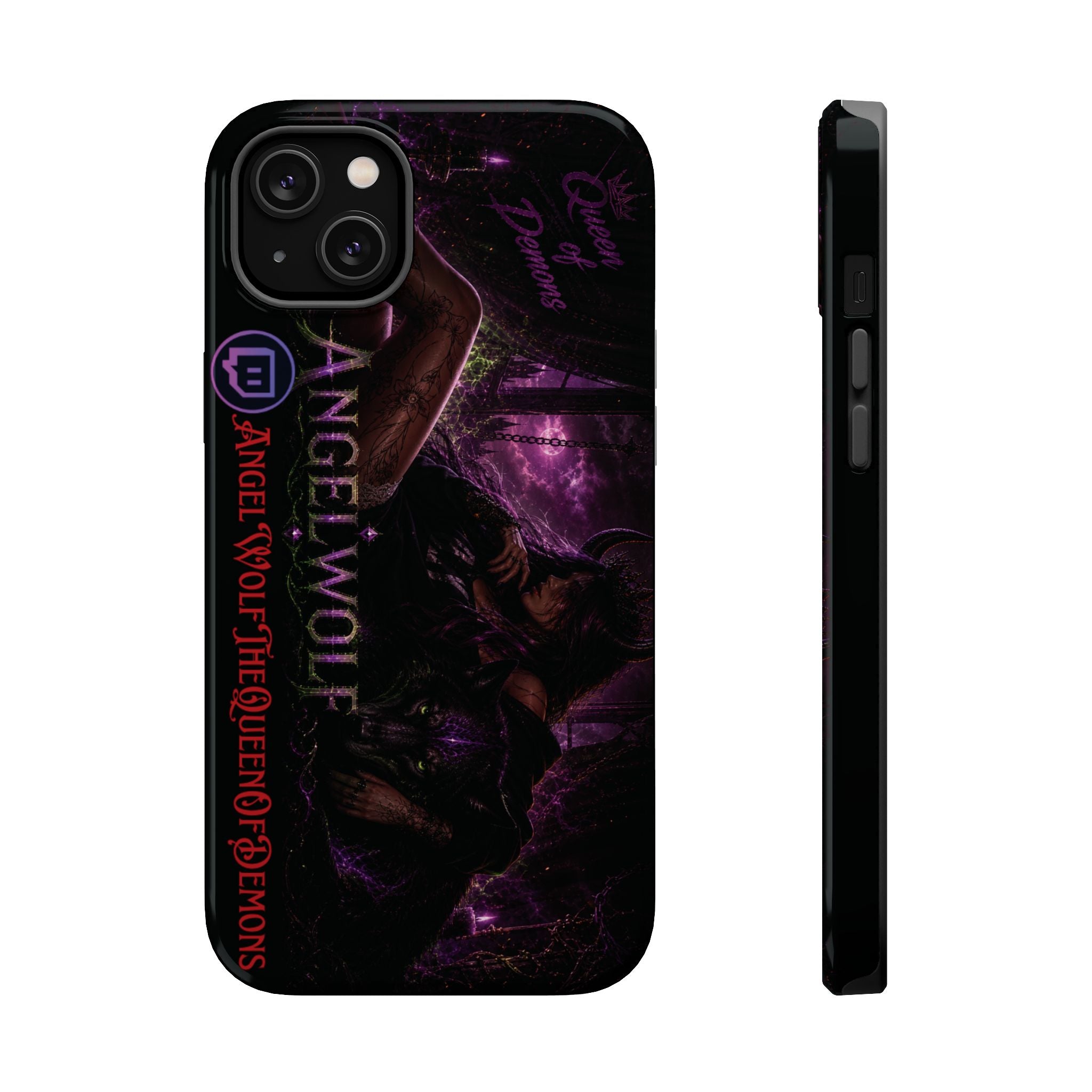 Phone Case — Dark Fantasy 'Angel Wolf' Magnetic Impact-Resistant Cover