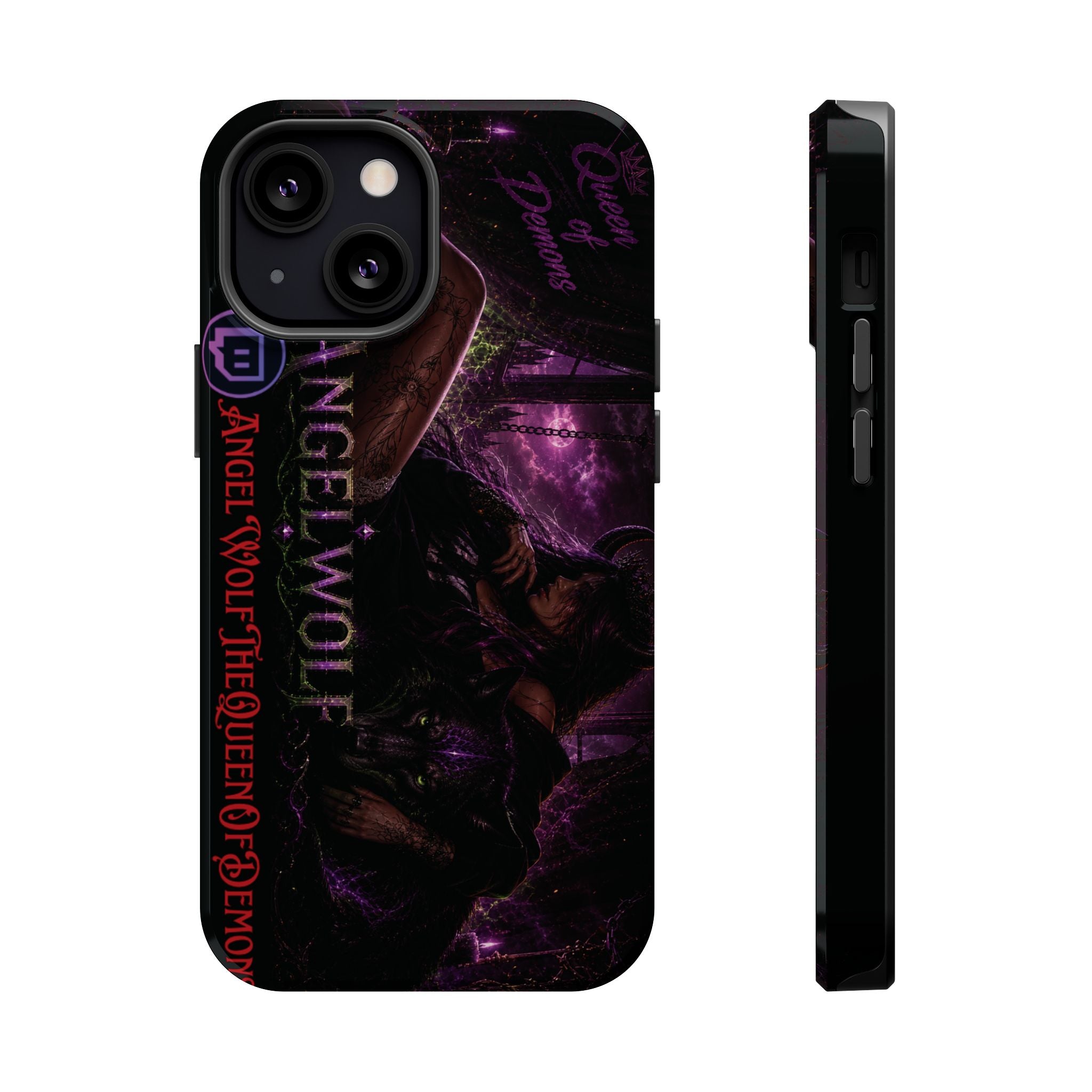 Phone Case — Dark Fantasy 'Angel Wolf' Magnetic Impact-Resistant Cover