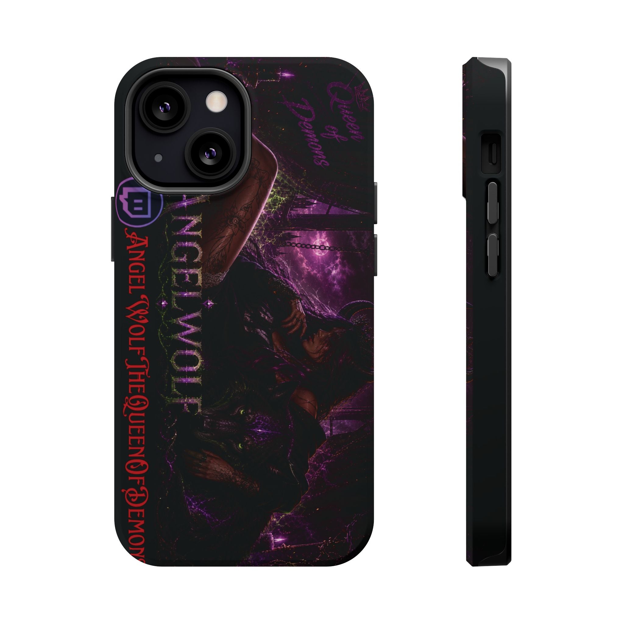 Phone Case — Dark Fantasy 'Angel Wolf' Magnetic Impact-Resistant Cover