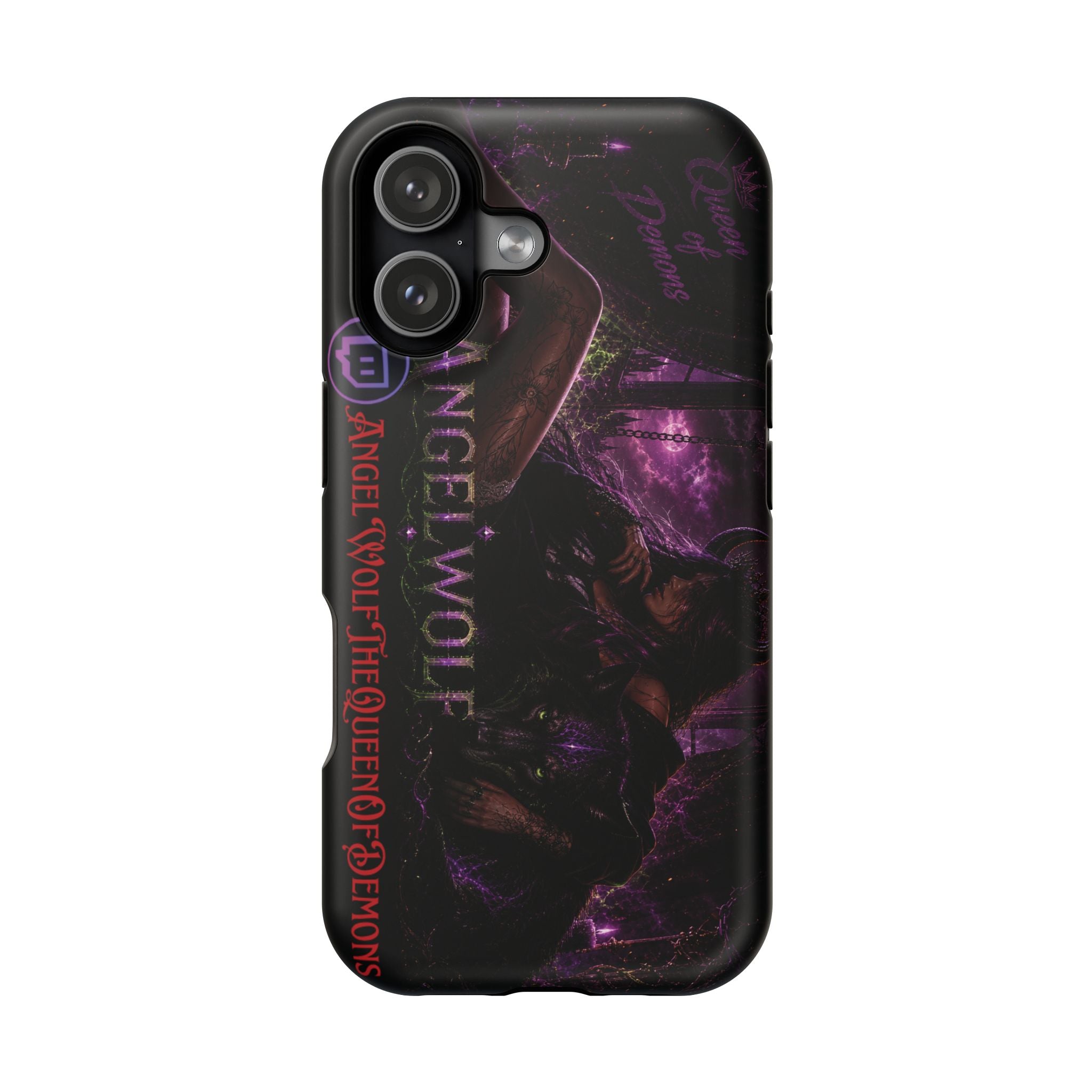 Phone Case — Dark Fantasy 'Angel Wolf' Magnetic Impact-Resistant Cover