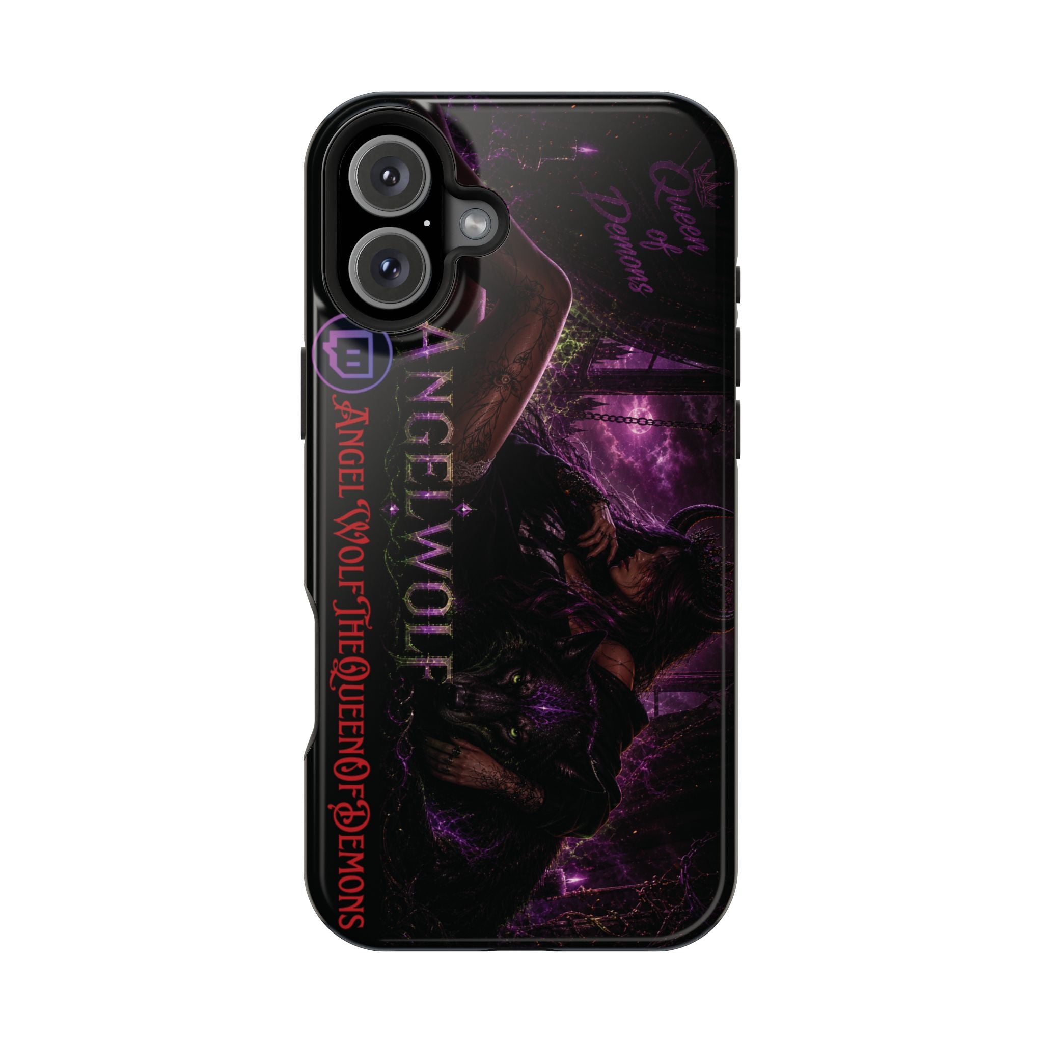 Phone Case — Dark Fantasy 'Angel Wolf' Magnetic Impact-Resistant Cover