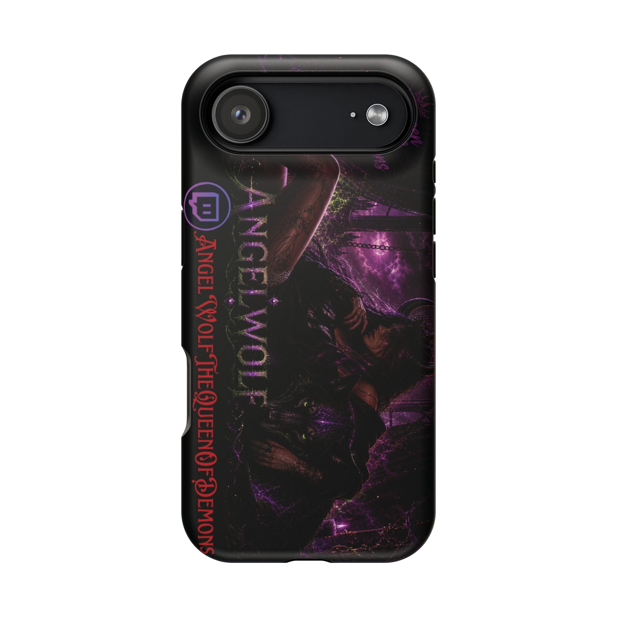 Phone Case — Dark Fantasy 'Angel Wolf' Magnetic Impact-Resistant Cover