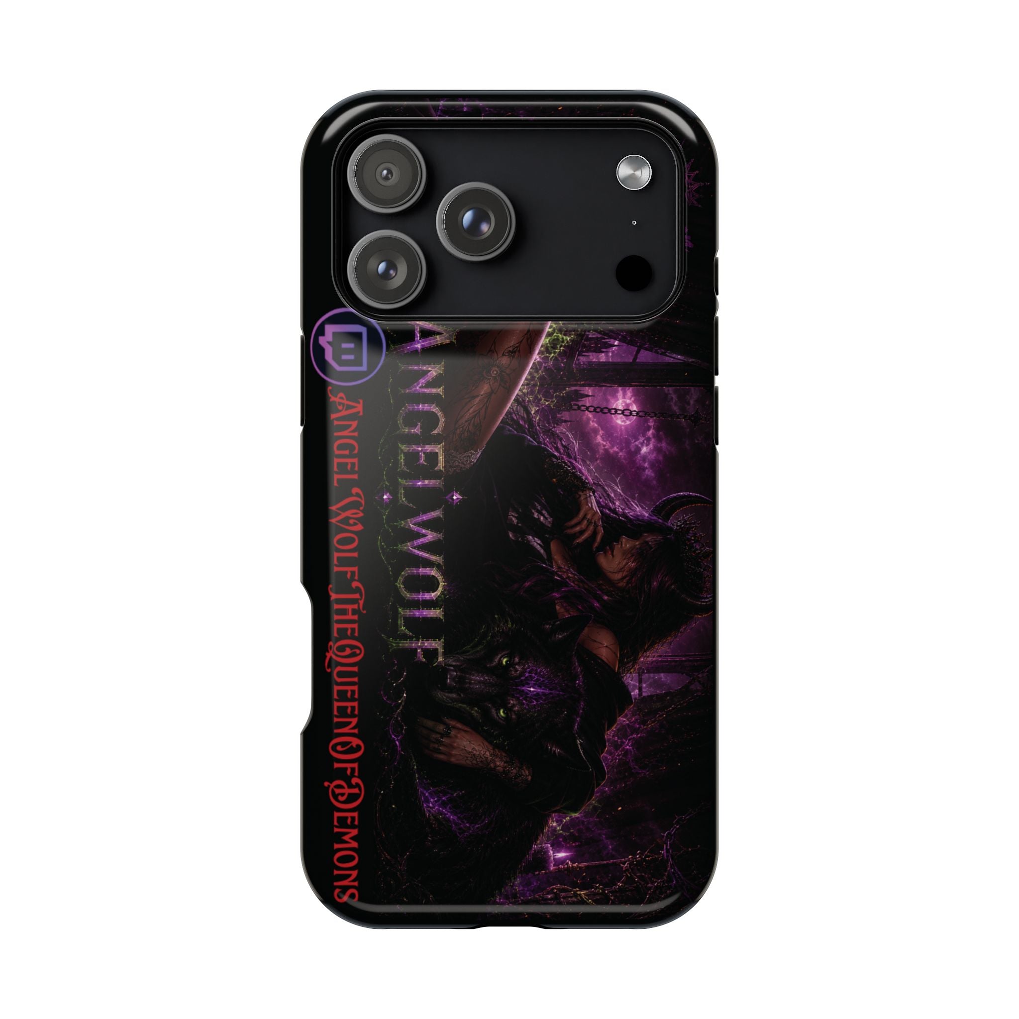 Phone Case — Dark Fantasy 'Angel Wolf' Magnetic Impact-Resistant Cover