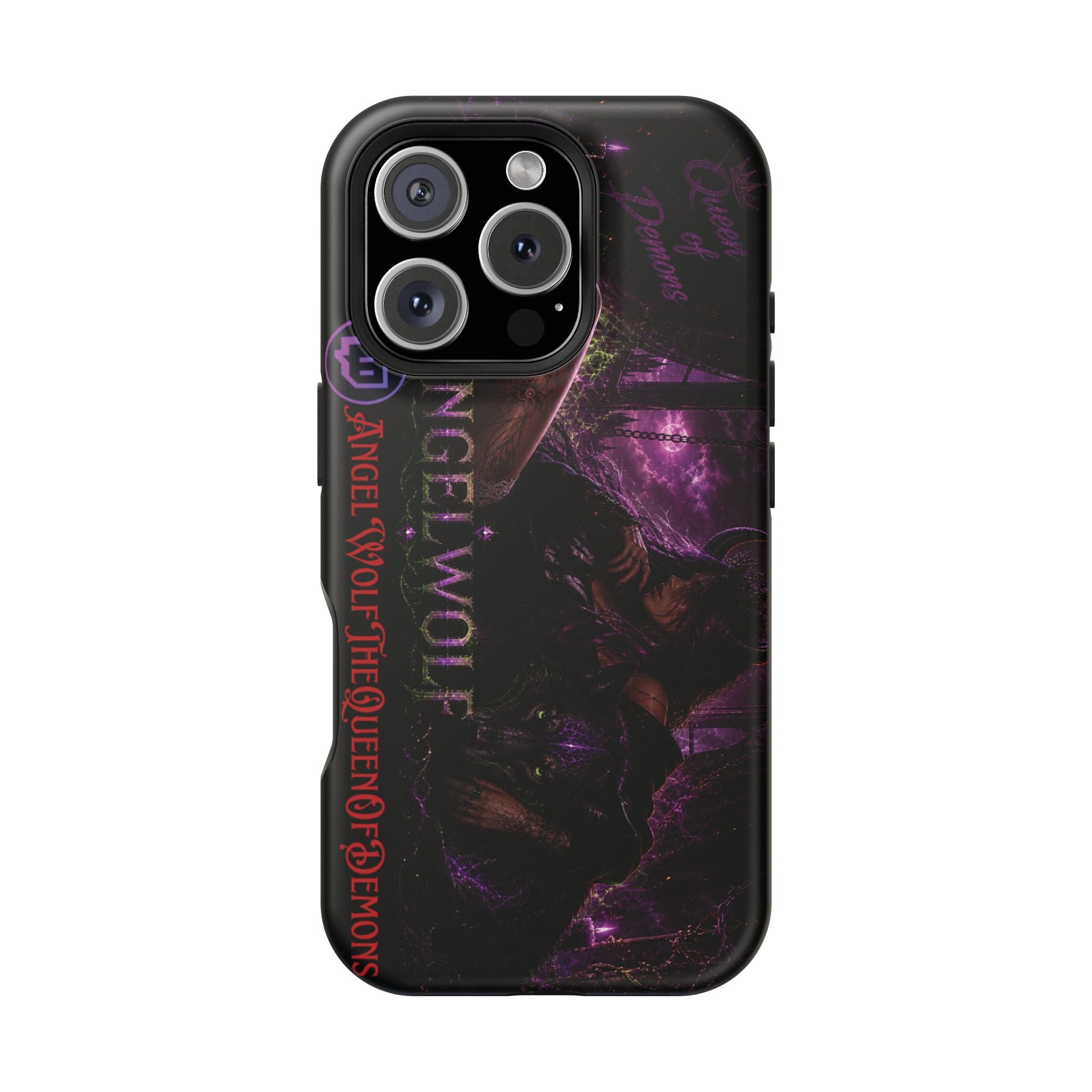 Phone Case — Dark Fantasy 'Angel Wolf' Magnetic Impact-Resistant Cover