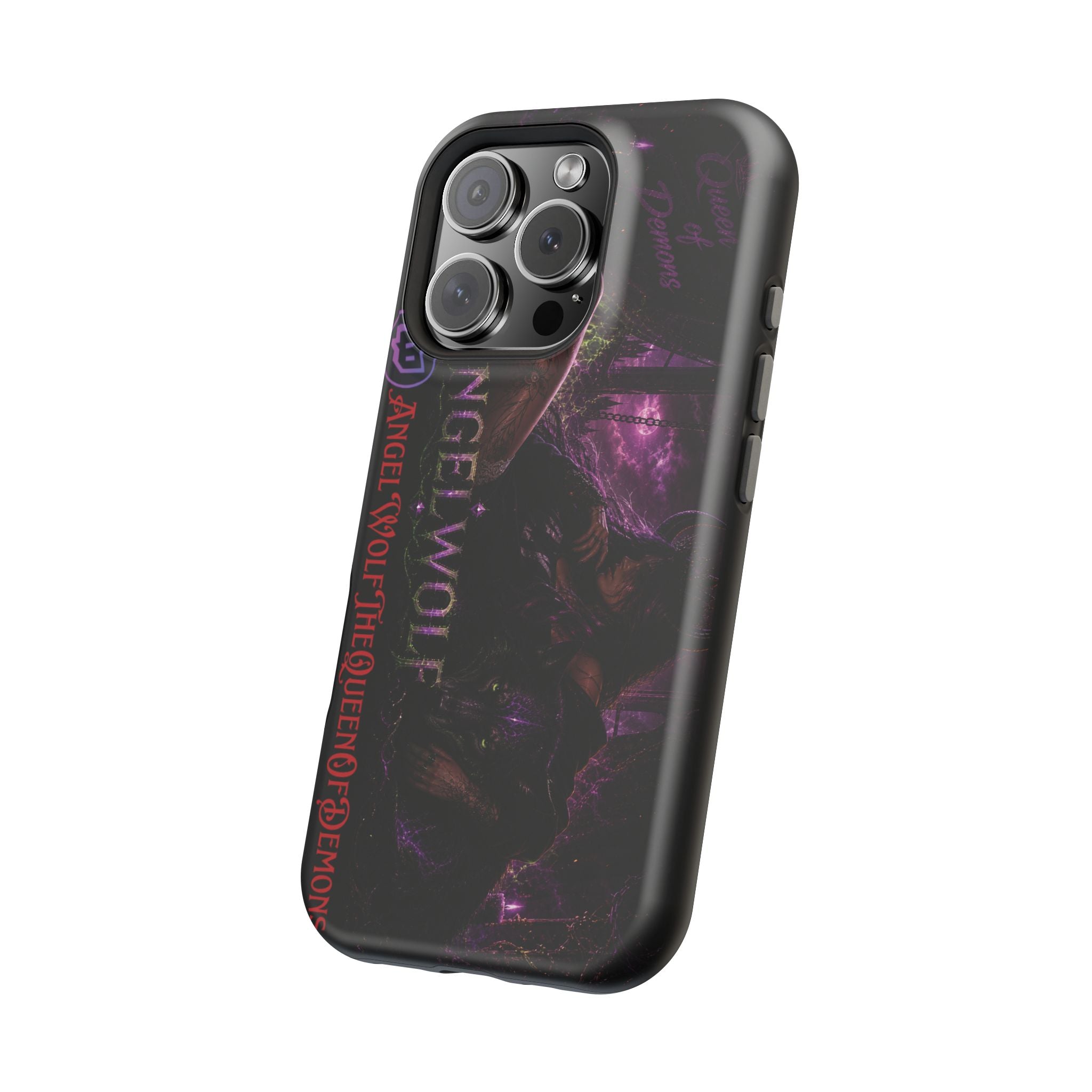 Phone Case — Dark Fantasy 'Angel Wolf' Magnetic Impact-Resistant Cover