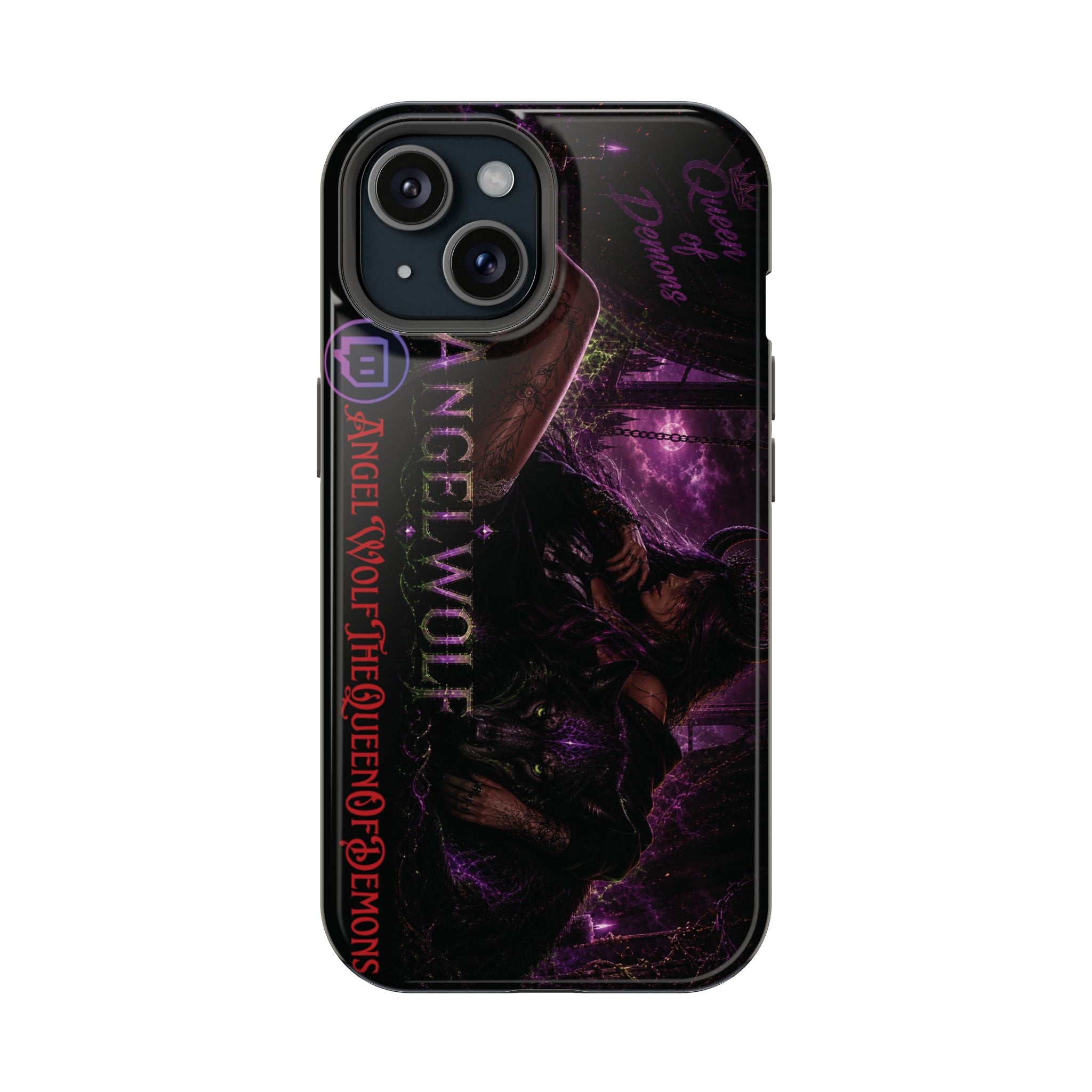 Phone Case — Dark Fantasy 'Angel Wolf' Magnetic Impact-Resistant Cover