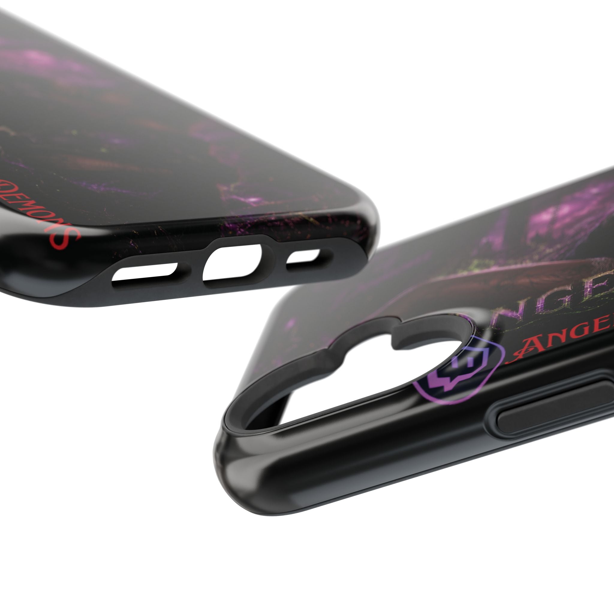 Phone Case — Dark Fantasy 'Angel Wolf' Magnetic Impact-Resistant Cover