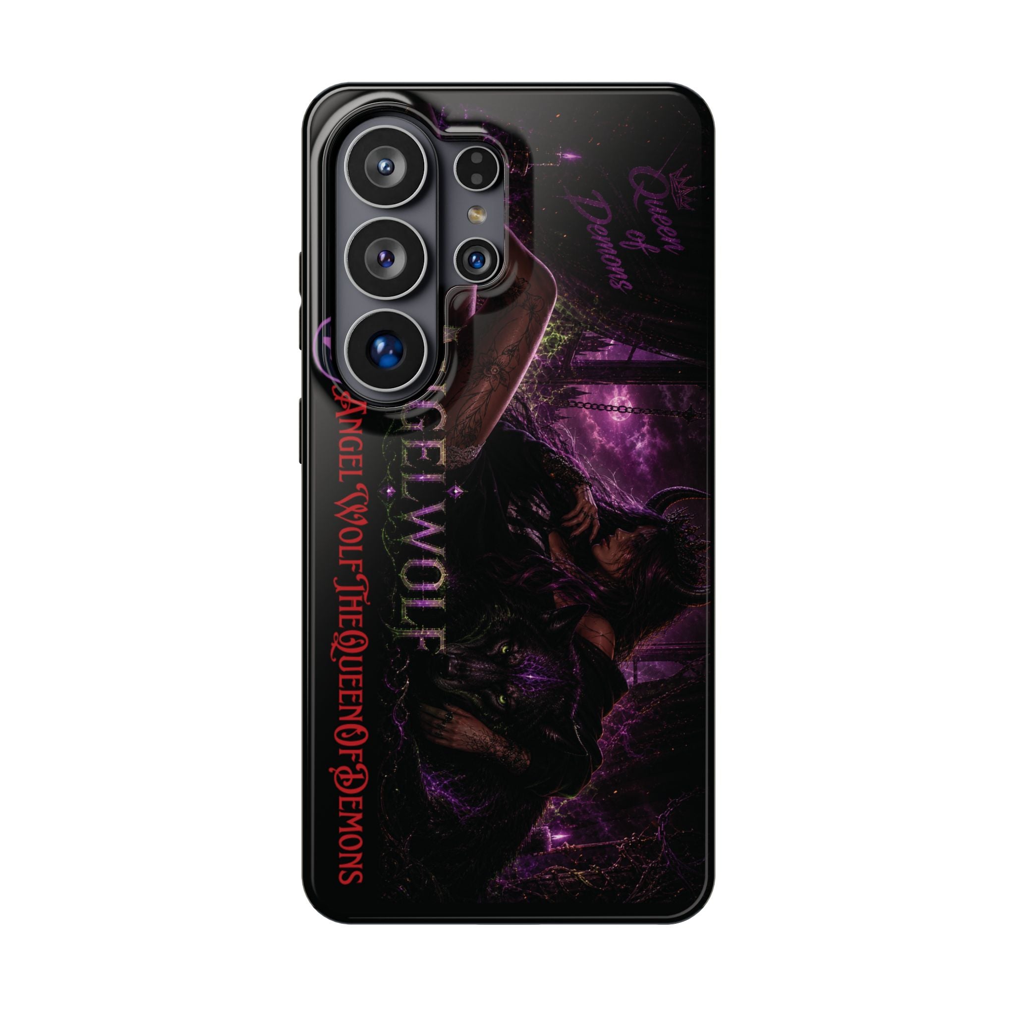 Phone Case — Dark Fantasy 'Angel Wolf' Magnetic Impact-Resistant Cover