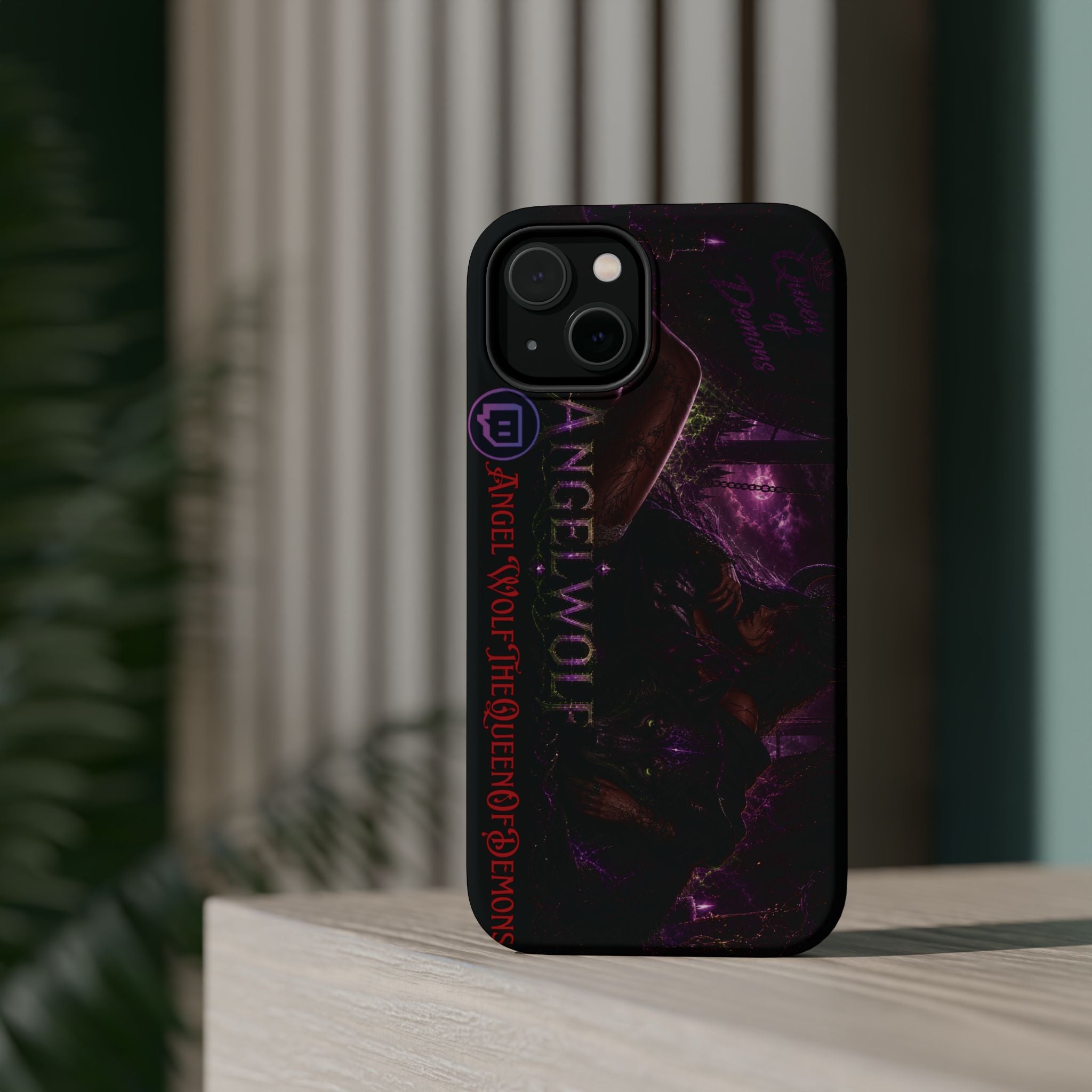 Phone Case — Dark Fantasy 'Angel Wolf' Magnetic Impact-Resistant Cover
