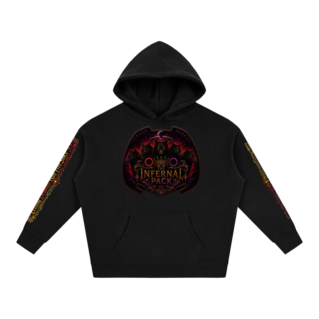Oversize OG Demon Pup - The Infernal Pack Fleeced Hoodie