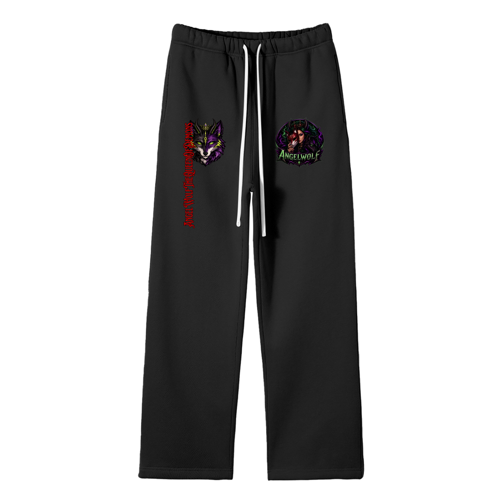 Comfy Unisex Fleece Pants- Wolf and Logo