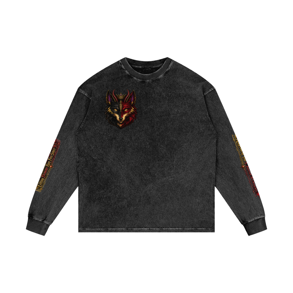 Mother F'n Queen Oversize Long Sleeve T-Shirt