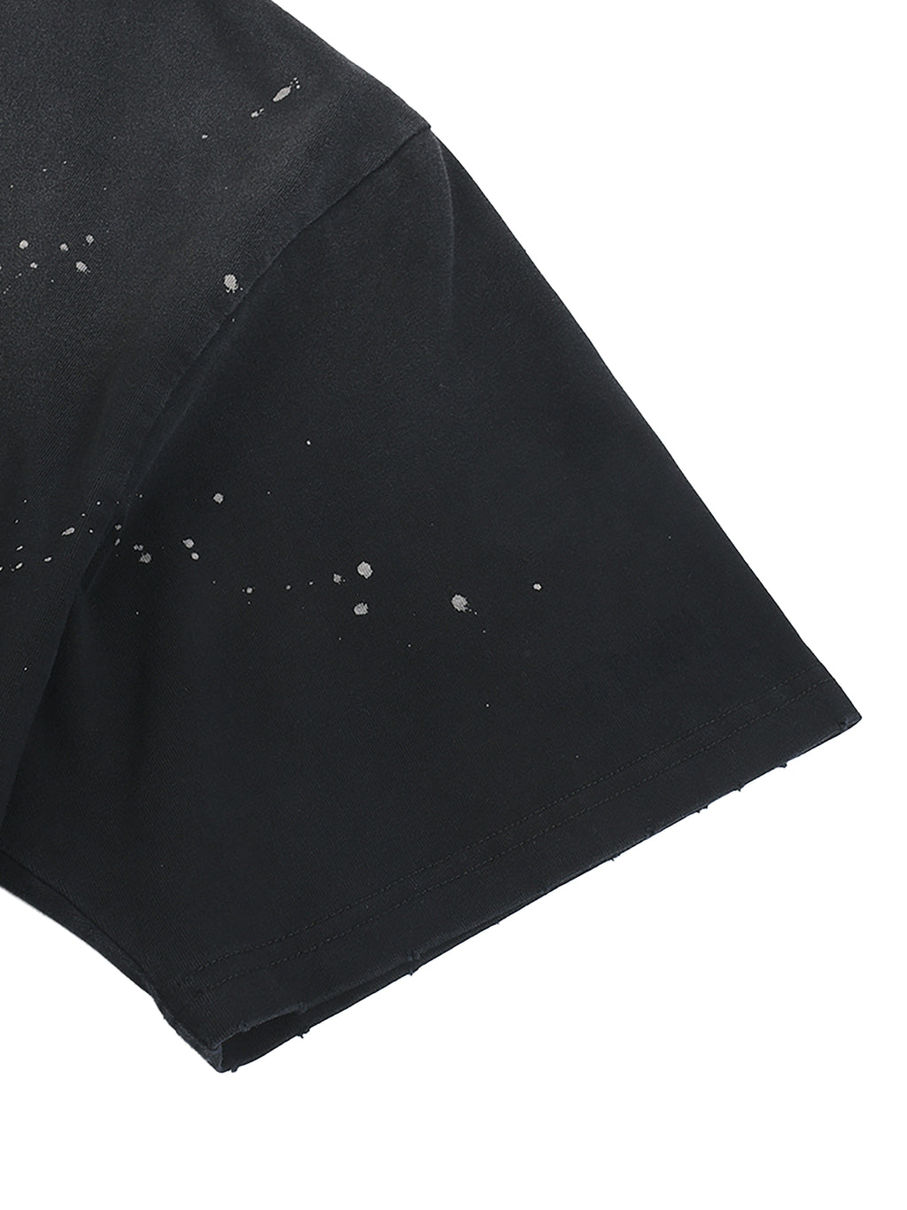 Unisex "Come Play" anime style logo Hand-Frayed Sunfade Paint Splatter T-Shirt